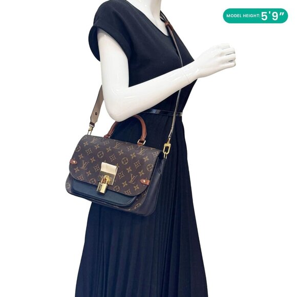 Louis Vuitton  Vaugirard Monogram Canvas Shoulder Bag Black - Picture 2 of 16